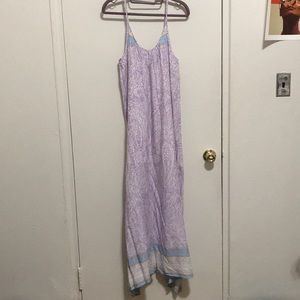 Purple Printed Maxi Dress perfect for summer!